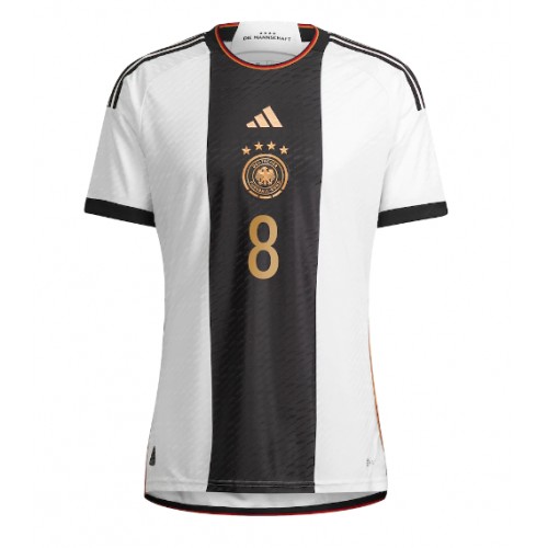 Germany Leon Goretzka #8 Replica Home Shirt World Cup 2022 Short Sleeve